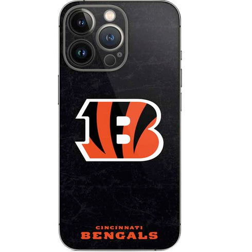 NFL Cincinnati Bengals - Distressed iPhone 14 Pro Skin
