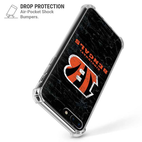 NFL Cincinnati Bengals - Distressed iPhone 7/8 Plus Clear Case