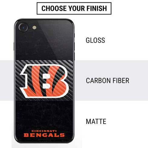 NFL Cincinnati Bengals - Distressed iPhone SE (2nd & 3rd Gen) Skin