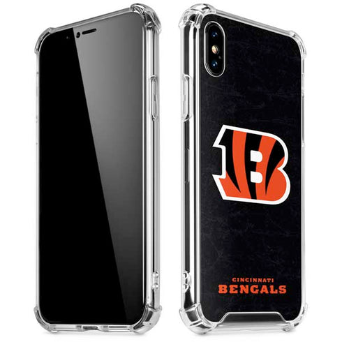 NFL Cincinnati Bengals - Distressed iPhone XS Max Clear Case