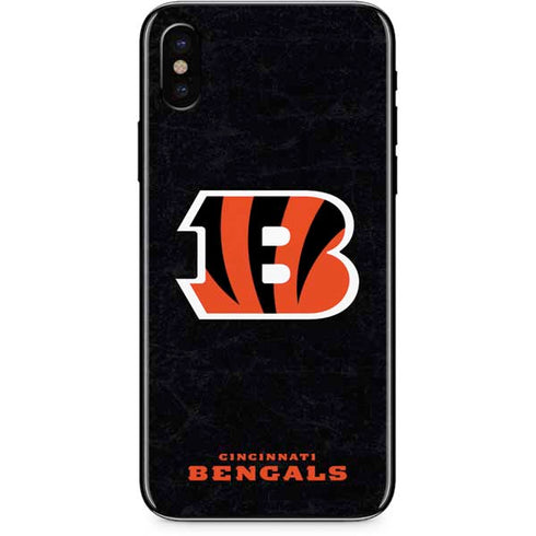 NFL Cincinnati Bengals - Distressed iPhone XS Skin
