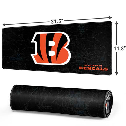 NFL Cincinnati Bengals - Distressed Gaming Mouse Pad