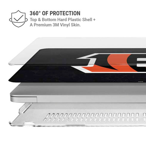 NFL Cincinnati Bengals - Distressed MacBook Air 15in (2023-2025) Case plus Skin