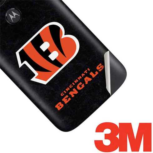 NFL Cincinnati Bengals - Distressed Moto E5 Play Skin