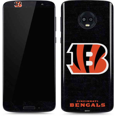NFL Cincinnati Bengals - Distressed Moto G6 Skin