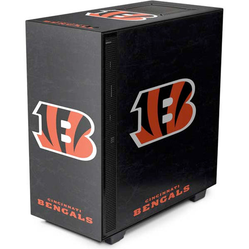 NFL Cincinnati Bengals - Distressed NZXT H510 Compact ATX Mid-Tower Case Skin