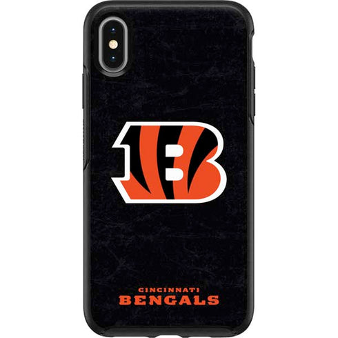 NFL Cincinnati Bengals - Distressed Otterbox Symmetry iPhone Skin