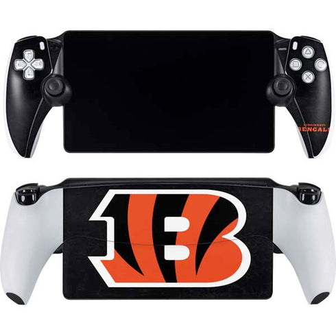 NFL Cincinnati Bengals - Distressed PlayStation Portal Remote Player Skin