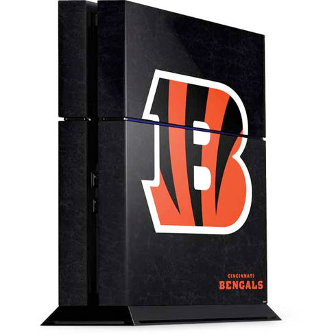 NFL Cincinnati Bengals - Distressed PS4 Console Skin