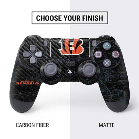 NFL Cincinnati Bengals - Distressed PS4 Controller Skin