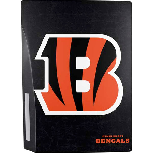 NFL Cincinnati Bengals - Distressed PS5 Console Skin