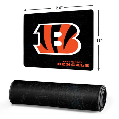 NFL Cincinnati Bengals - Distressed Gaming Mouse Pad