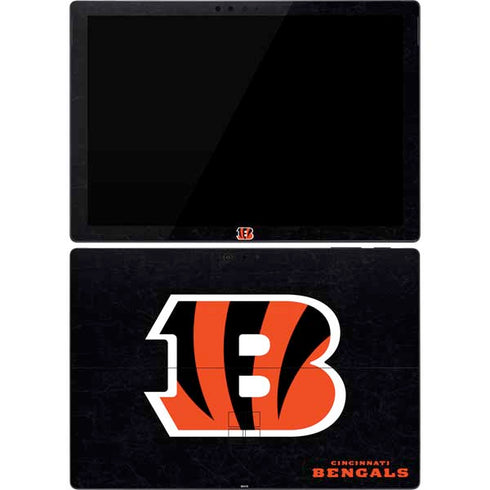 NFL Cincinnati Bengals - Distressed Surface Pro 7 Skin