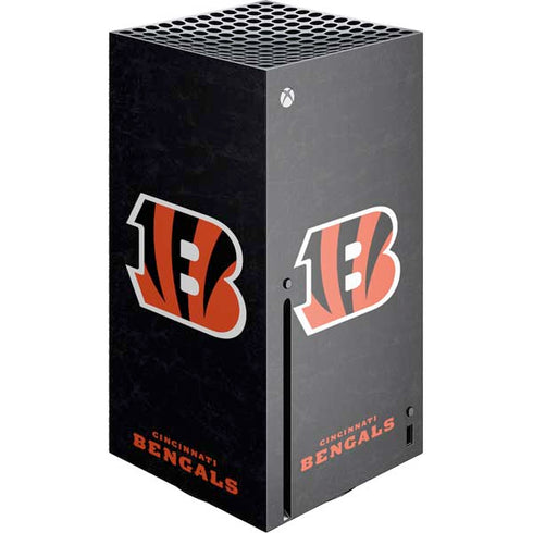 NFL Cincinnati Bengals - Distressed Xbox Series X Console Skin