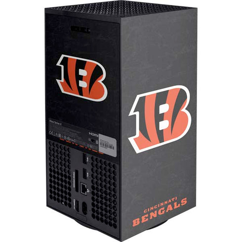 NFL Cincinnati Bengals - Distressed Xbox Series X Console Skin