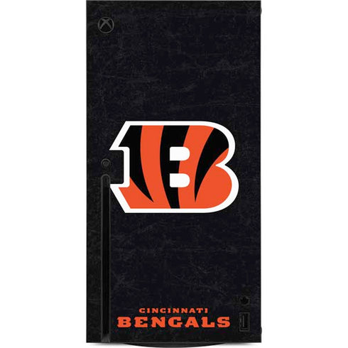 NFL Cincinnati Bengals - Distressed Xbox Series X Console Skin