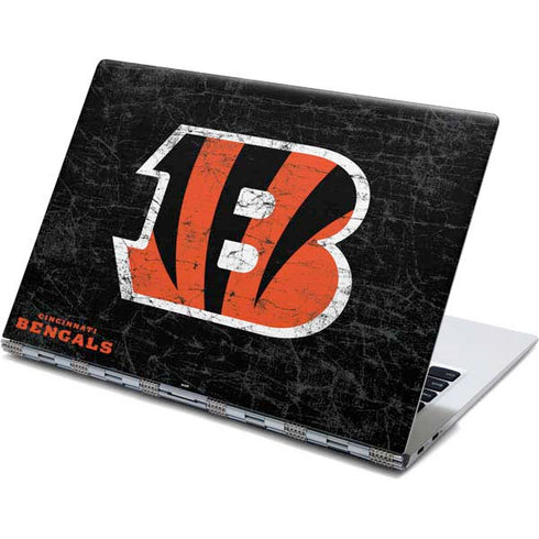 NFL Cincinnati Bengals - Distressed Yoga 910 2-in-1 14in Touch-Screen Skin