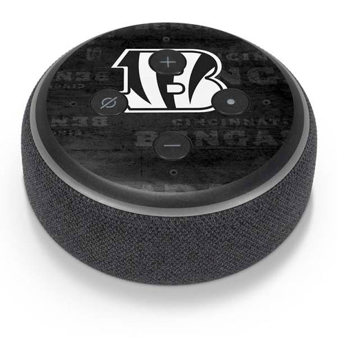 NFL Cincinnati Bengals Black & White Amazon Echo Dot Skin