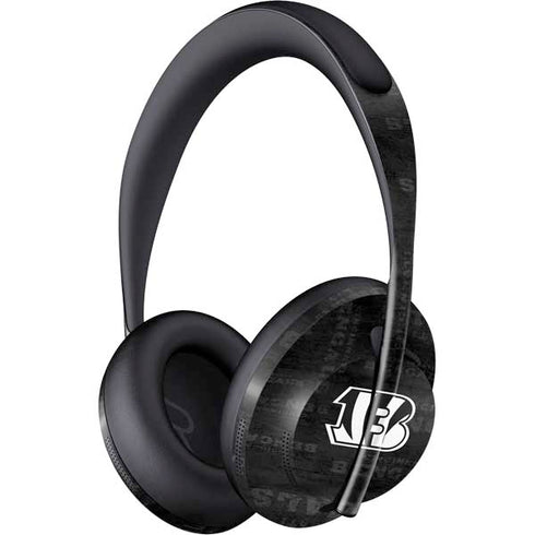 NFL Cincinnati Bengals Black & White Bose Noise Cancelling Headphones 700 Skin