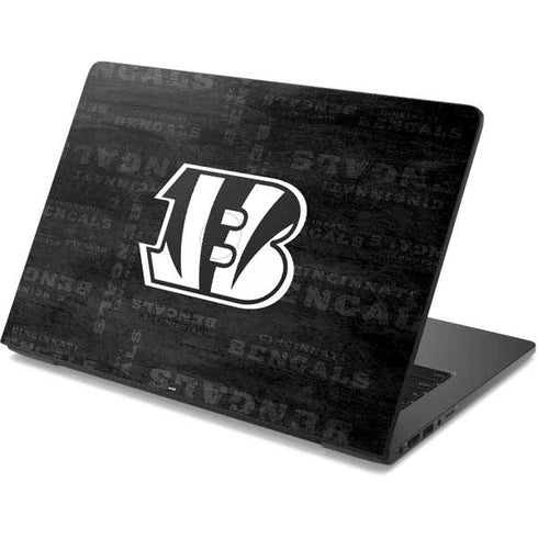 NFL Cincinnati Bengals Black & White Dell Chromebook Skin