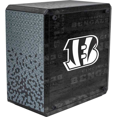 NFL Cincinnati Bengals Black & White Cooler Master MasterBox Q300L Mini Tower Skin