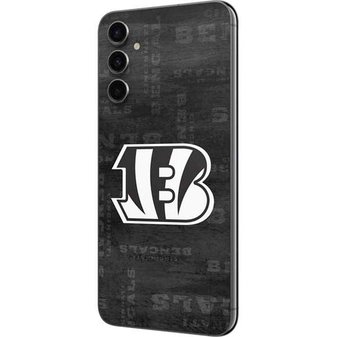 NFL Cincinnati Bengals Black & White Galaxy A14 5G Skin