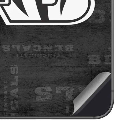 NFL Cincinnati Bengals Black & White Galaxy A14 5G Skin