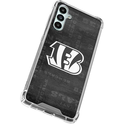 NFL Cincinnati Bengals Black & White Galaxy A15 5G Clear Case