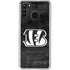 NFL Cincinnati Bengals Black & White Galaxy A21 Clear Case