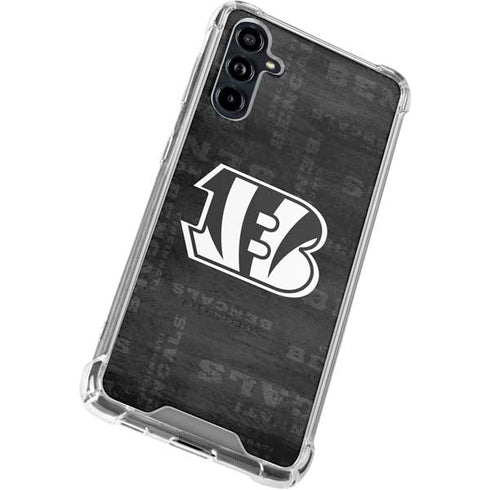 NFL Cincinnati Bengals Black & White Galaxy A54 5G Clear Case