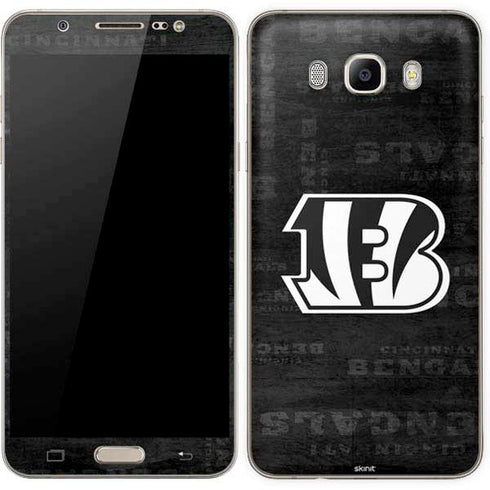 NFL Cincinnati Bengals Black & White Galaxy J7 Skin