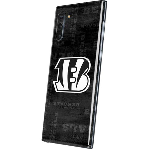 NFL Cincinnati Bengals Black & White Galaxy Note 10 Skin