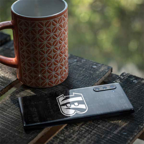 NFL Cincinnati Bengals Black & White Galaxy Note 10 Skin