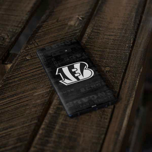 NFL Cincinnati Bengals Black & White Galaxy Note 9 Skin