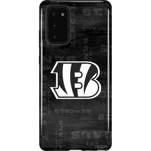 NFL Cincinnati Bengals Black & White Galaxy Note20 5G Pro Case