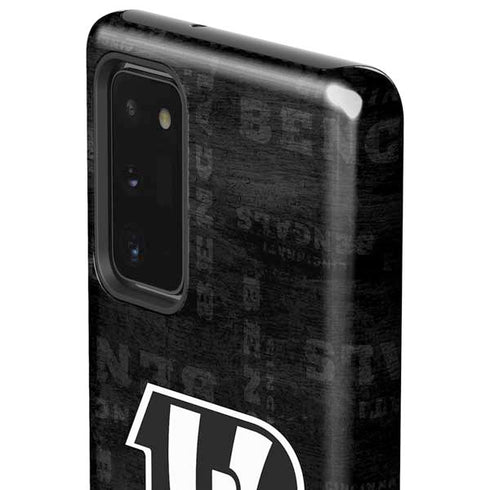 NFL Cincinnati Bengals Black & White Galaxy Note20 5G Pro Case