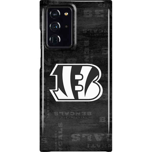 NFL Cincinnati Bengals Black & White Galaxy Note20 Ultra 5G Lite Case