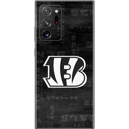 NFL Cincinnati Bengals Black & White Galaxy Note20 Ultra 5G Skin