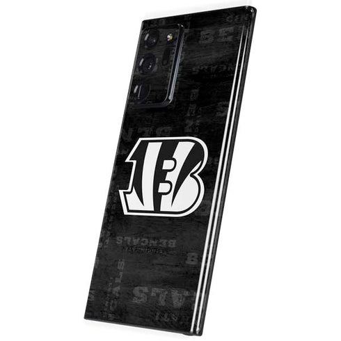 NFL Cincinnati Bengals Black & White Galaxy Note20 Ultra 5G Skin