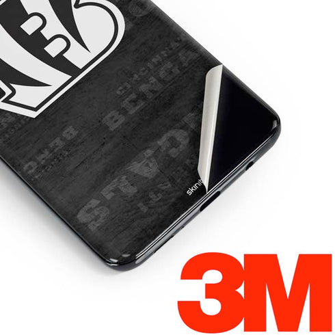NFL Cincinnati Bengals Black & White Galaxy S10 Plus Skin