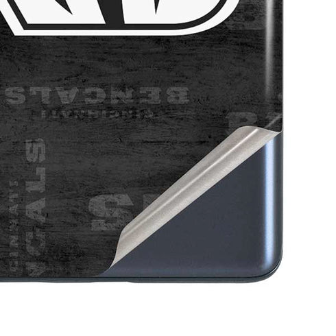 NFL Cincinnati Bengals Black & White Galaxy S20 Fan Edition Skin