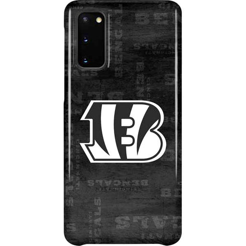 NFL Cincinnati Bengals Black & White Galaxy S20 Lite Case