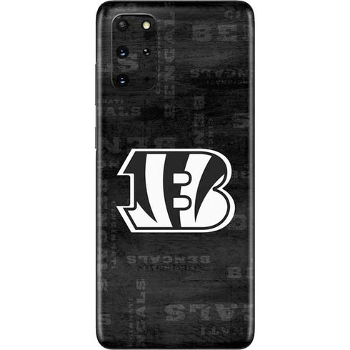 NFL Cincinnati Bengals Black & White Galaxy S20 Plus Skin