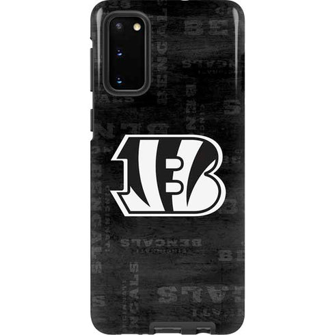NFL Cincinnati Bengals Black & White Galaxy S20 Pro Case