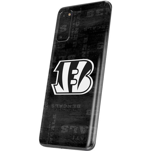 NFL Cincinnati Bengals Black & White Galaxy S20 Skin