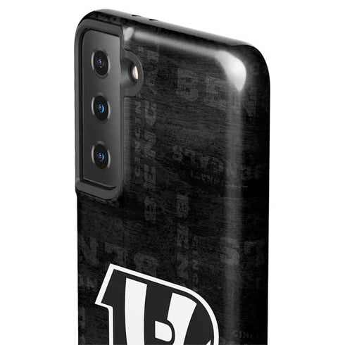NFL Cincinnati Bengals Black & White Galaxy S21 FE Pro Case