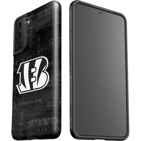NFL Cincinnati Bengals Black & White Galaxy S21 FE Pro Case