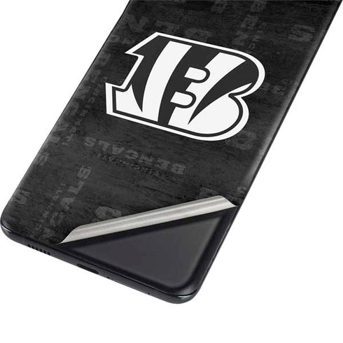 NFL Cincinnati Bengals Black & White Galaxy S21 Ultra 5G Skin