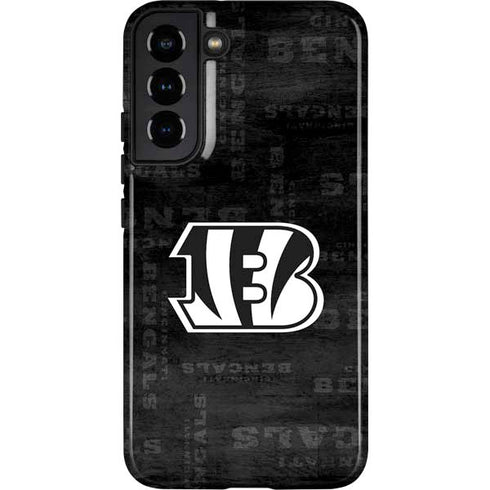 NFL Cincinnati Bengals Black & White Galaxy S22 Plus Pro Case