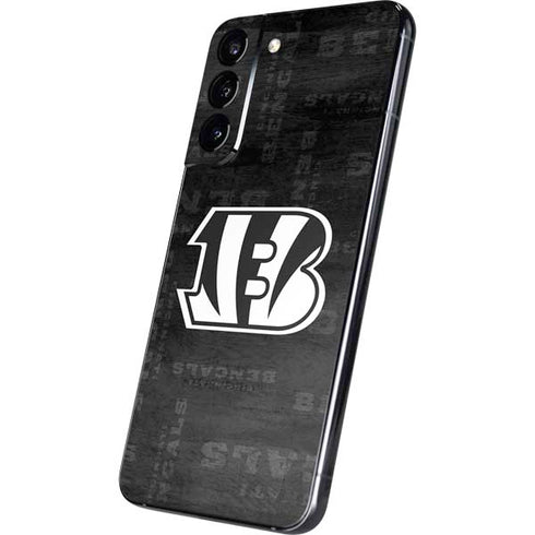 NFL Cincinnati Bengals Black & White Galaxy S22 Plus Skin